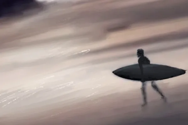 Silhouette Surf Sunset