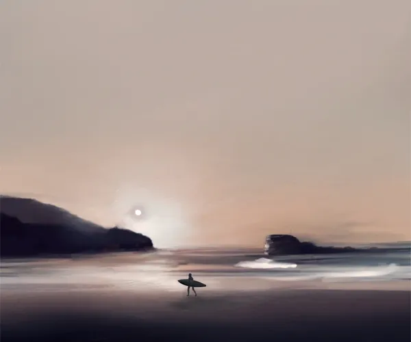 Perranporth Droskyn Surfer