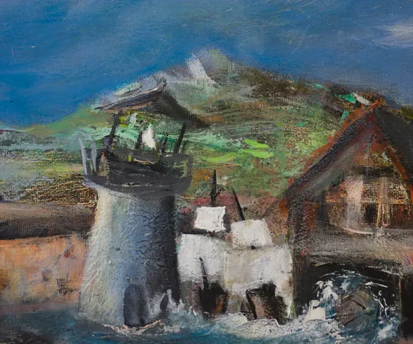 The sea visits the village